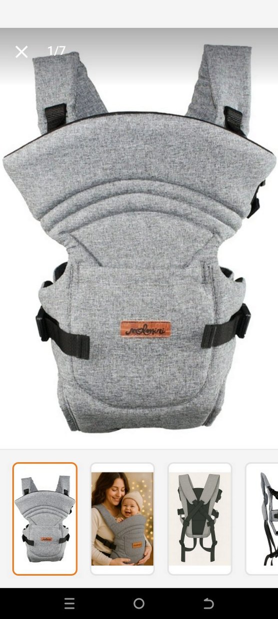 Molmini Gri Bebek Taşıyıcı - Görsel 2