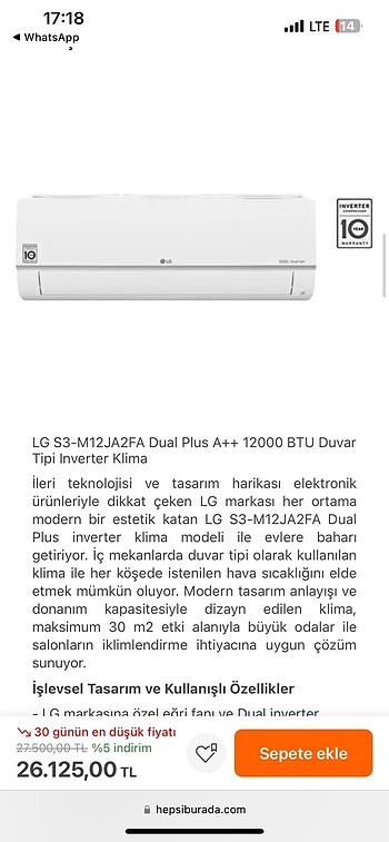 LG klima