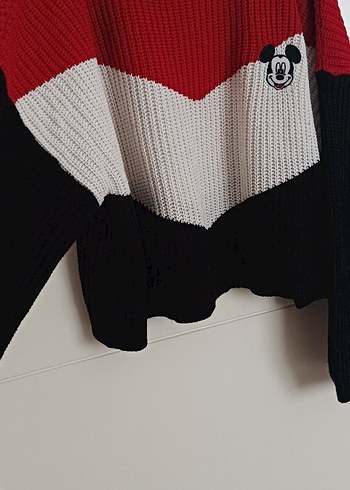 LCW Waikiki lisanslı  Kırmızı Siyah Triko Kadın Kazak - Görsel 3