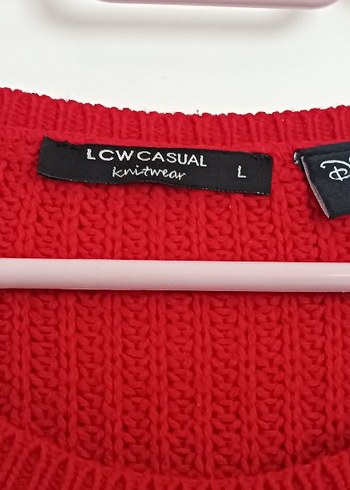 LCW Waikiki lisanslı  Kırmızı Siyah Triko Kadın Kazak - Görsel 4