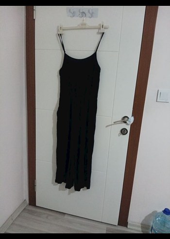 LCW Waikiki Siyah V Yaka Kadın Tulum - Görsel 2