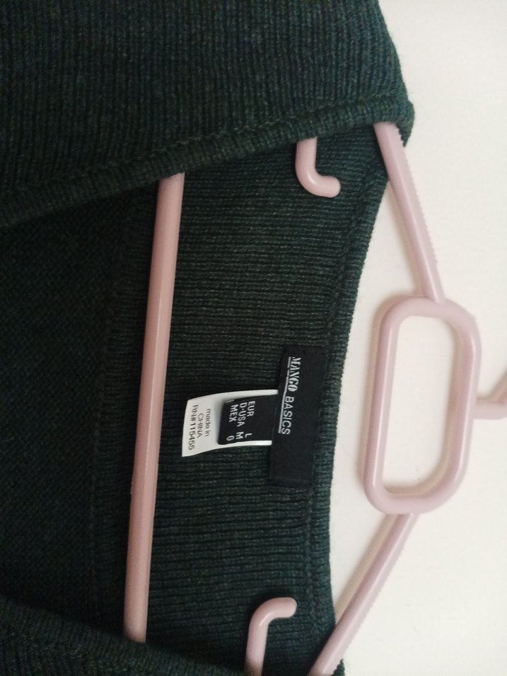 mango Koyu yeşil triko yelek - Görsel 3