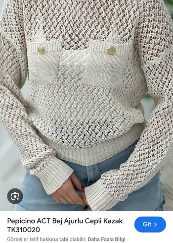 acurlu cepli triko kazak - Görsel 4