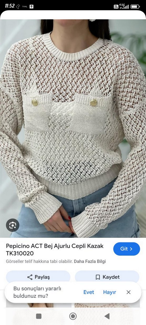 acurlu cepli triko kazak - Görsel 4