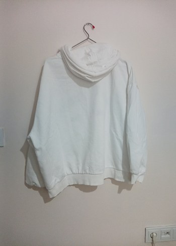 C&A Beyaz Oversize Sweatshirt - Görsel 3