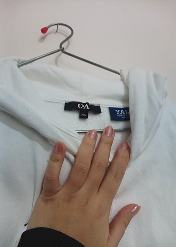 C&A Beyaz Oversize Sweatshirt - Görsel 2