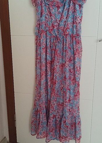 LCW Waikiki Renkli Uzun Elbise