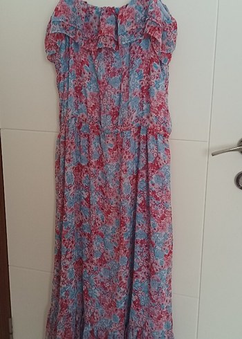 LC Waikiki LCW Waikiki Renkli Uzun Elbise