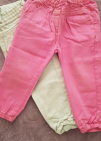 Soobe Kızlar için Pamuklu Rahat Pembe Pantolon