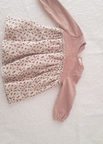 Pembe Triko Kız Elbise