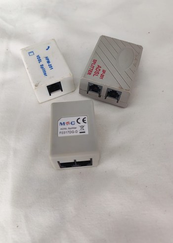 Beyaz ve Gri ADSL Splitter Adaptörler - Görsel 2
