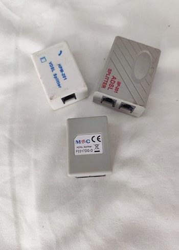 Beyaz ve Gri ADSL Splitter Adaptörler - Görsel 4