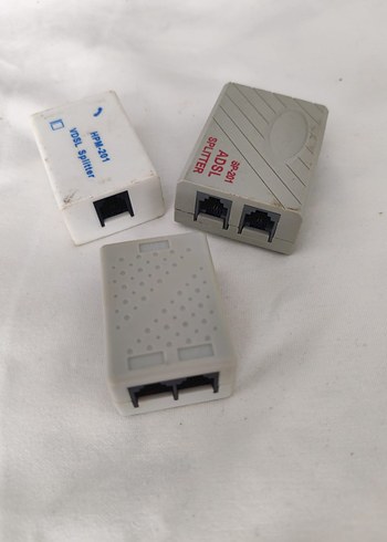 Beyaz ve Gri ADSL Splitter Adaptörler - Görsel 6