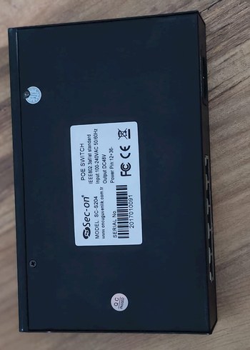 Sec-on 5 port poe switch - Görsel 7