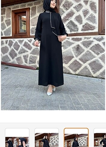 Taşlı tesettur elbise satılık