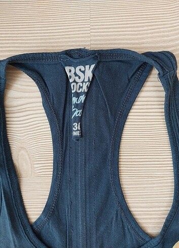 s Beden mavi Renk Bershka askılı tisort