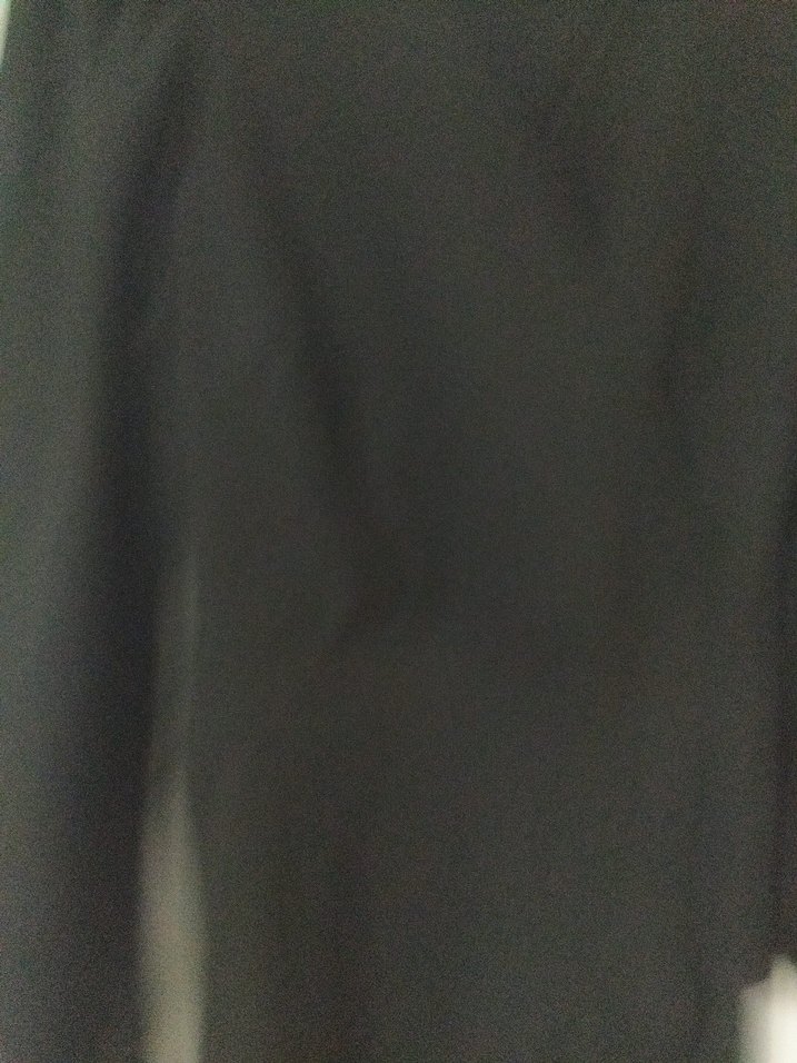 Uzun Siyah Kadın Elbise Notch Yaka - Görsel 2