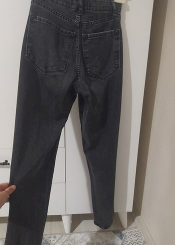 Gri Kadın Denim Normal Boy Jean - Görsel 2