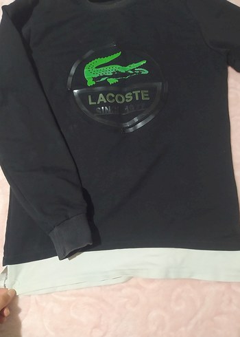 Lacoste Siyah Baskılı Erkek Sweatshirt - Görsel 2