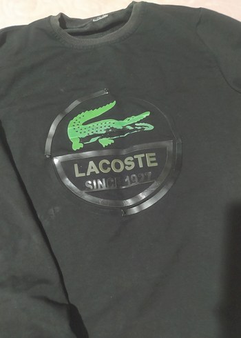 Lacoste Siyah Baskılı Erkek Sweatshirt - Görsel 3
