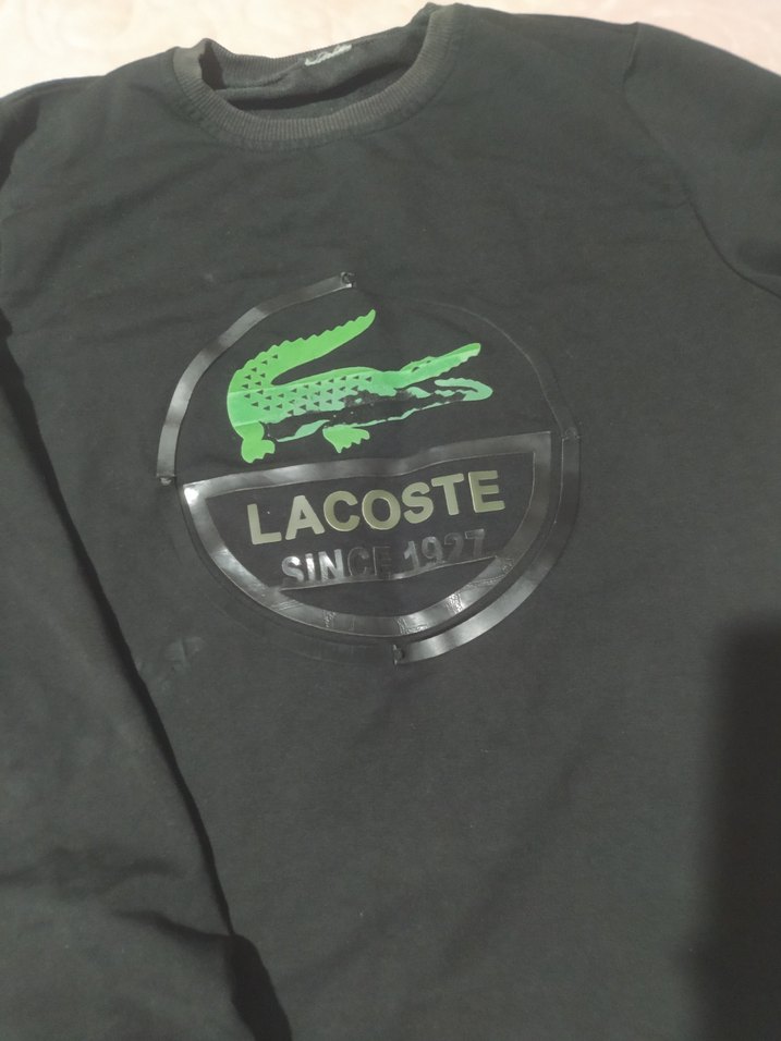 Lacoste Siyah Baskılı Erkek Sweatshirt - Görsel 3