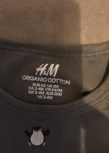 Gri Uzun Kollu Bebek Body H&M - Görsel 2