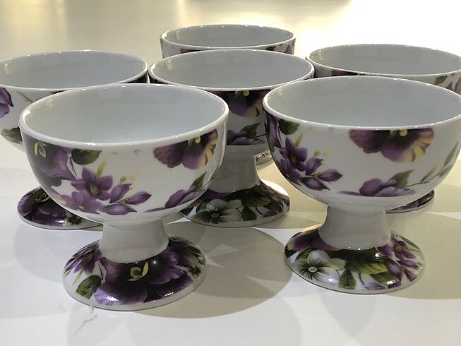 Fıne porselen 24 ct Japon dondurmalık - Görsel 2