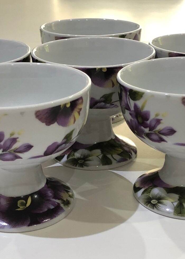 Fıne porselen 24 ct Japon dondurmalık - Görsel 2