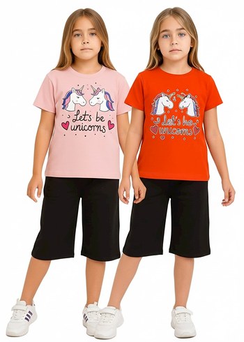 Sarı Turuncu Renk Baskılı Overzise Alt üst takım - Görsel 3