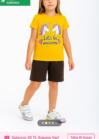 Sarı Turuncu Renk Baskılı Overzise Alt üst takım - Görsel 4