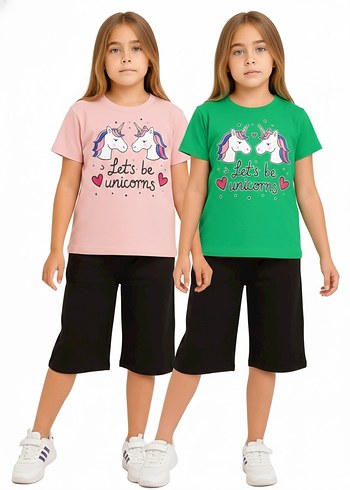 Sarı Turuncu Renk Baskılı Overzise Alt üst takım - Görsel 2