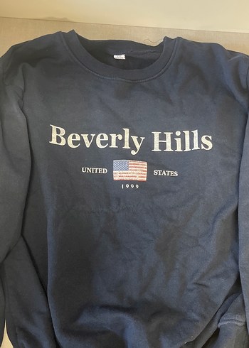 Mavi Baskılı Kadın Sweatshirt - Görsel 3