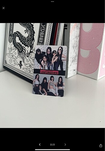 Diğer Kazuha Le sserafim lomo photocard Unforgiven