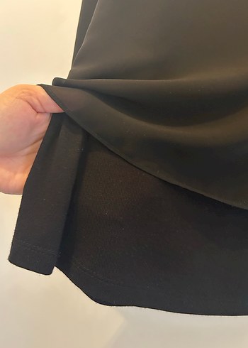 Siyah tül Uzun Kollu Kadın Bluz - Görsel 4