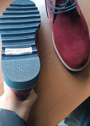 Erkek Bordo Casual Bot - Görsel 4