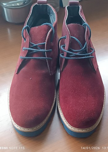 Erkek Bordo Casual Bot - Görsel 2