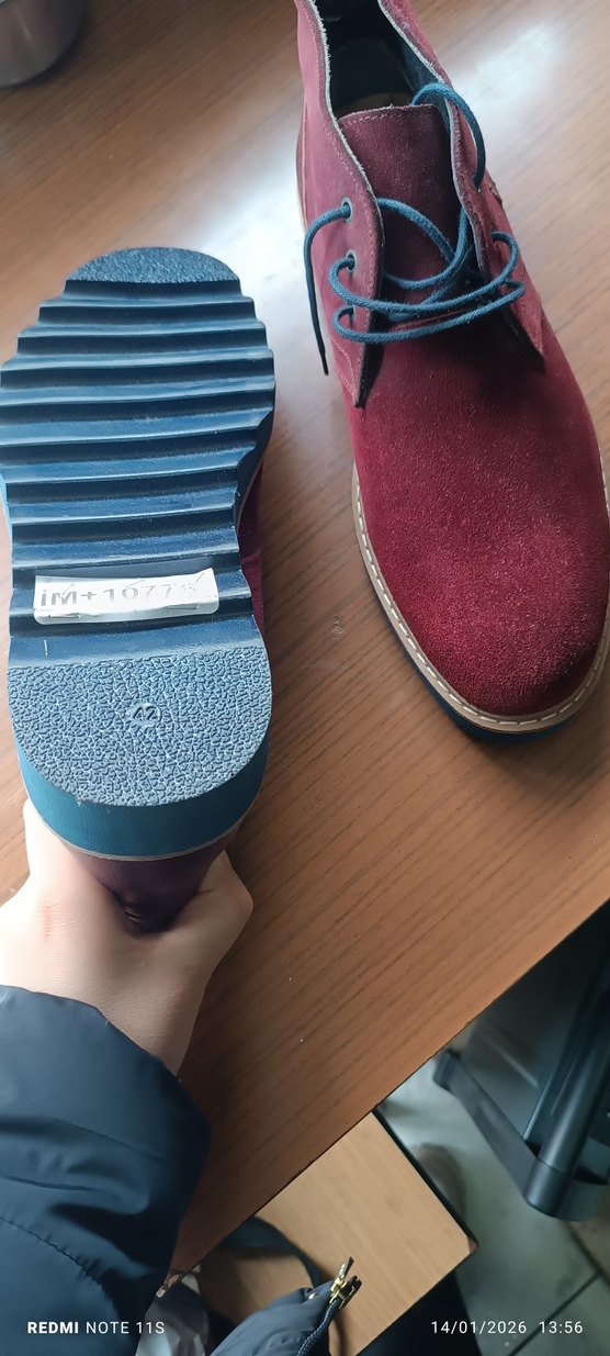 Erkek Bordo Casual Bot - Görsel 4