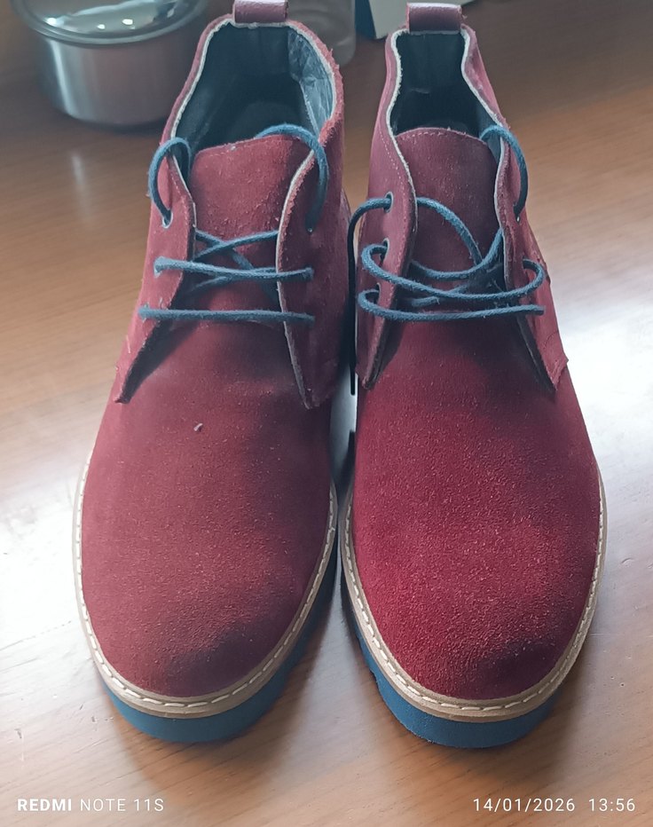 Erkek Bordo Casual Bot - Görsel 2