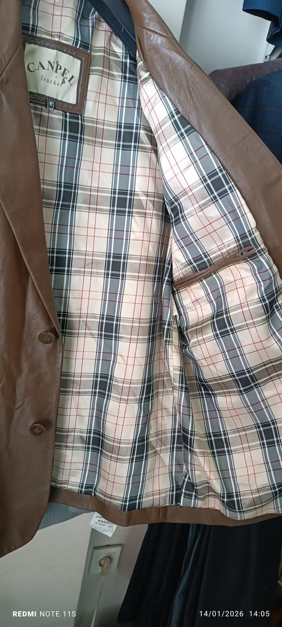 erkek deri ceket - Görsel 3