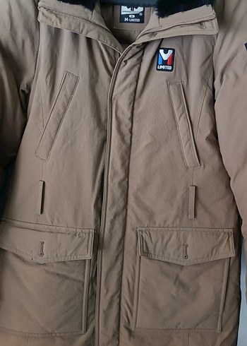 Kürklü Bej Erkek mont - Görsel 2