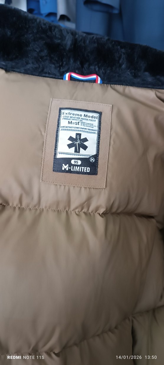 Kürklü Bej Erkek mont - Görsel 4