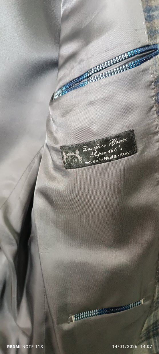 Gri Ekoseli Erkek Ceket - Görsel 3