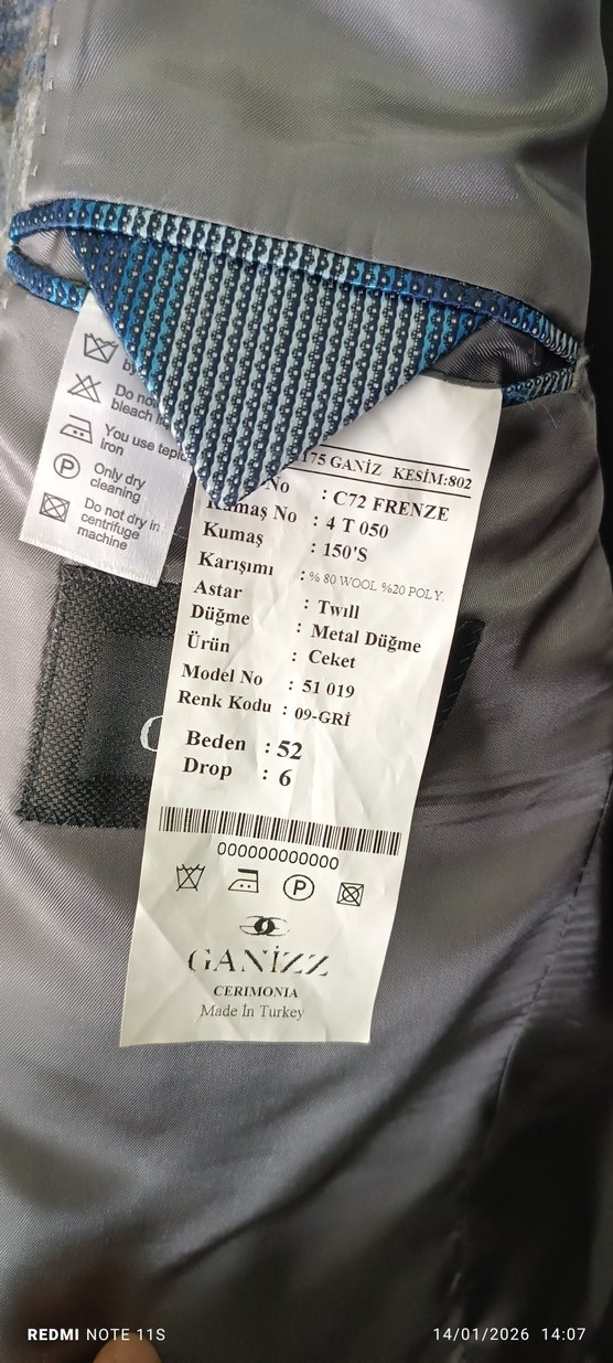 Gri Ekoseli Erkek Ceket - Görsel 5