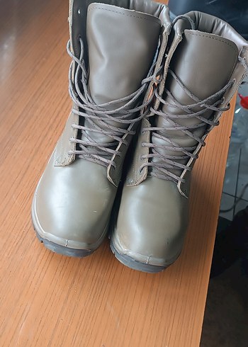 Gri Kamuflaj Desenli Bağcıklı Erkek askeri bot - Görsel 3