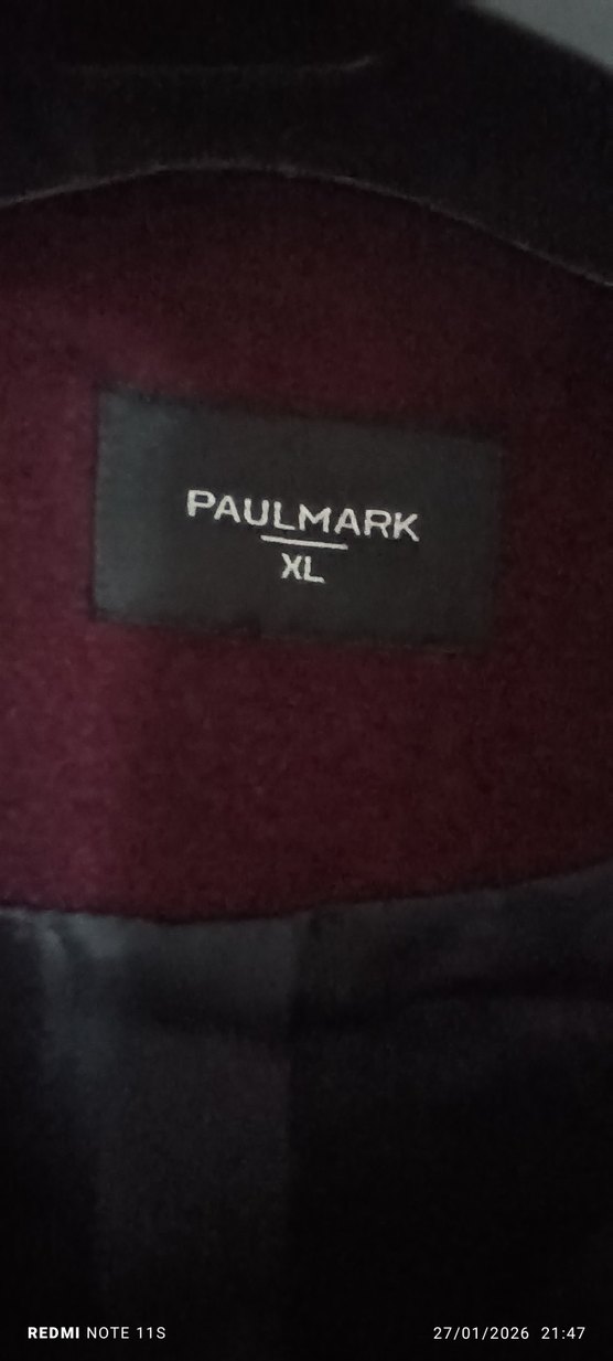 Bordo Fermuarlı Kaban - Görsel 2