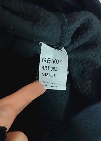 Siyah Kadın Kapüşonlu Sweatshirt - Görsel 3