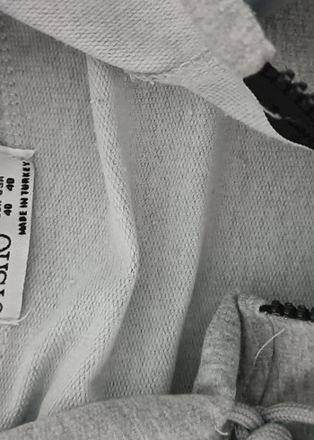 Gri Kadın Fermuarlı Rahat Eşofman Takımı - Görsel 8