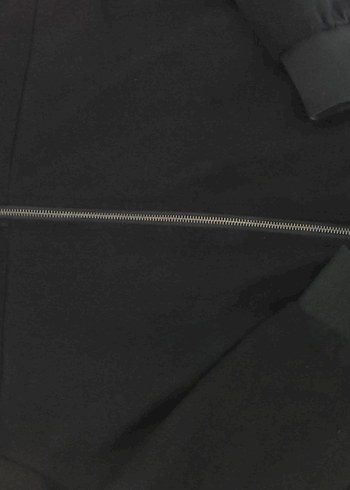 Siyah Fermuarlı erkek Bomber Ceket - Görsel 4