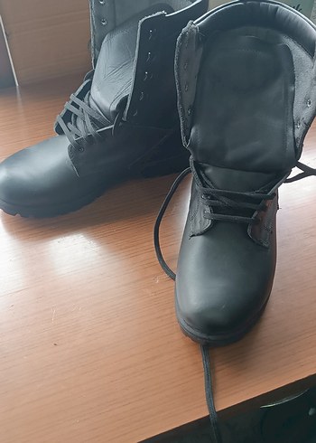 Siyah Erkek Lastik Botlar Tokalı Askeri bot - Görsel 3