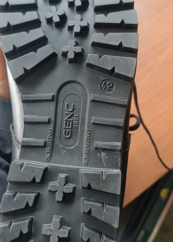 Siyah Erkek Lastik Botlar Tokalı Askeri bot - Görsel 6